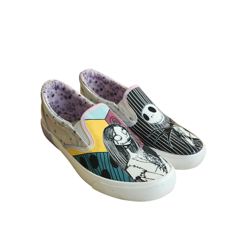 Ground Up Nightmare Before Christmas Slip On Shoes Womens 7.5 Multi Jack Sally
